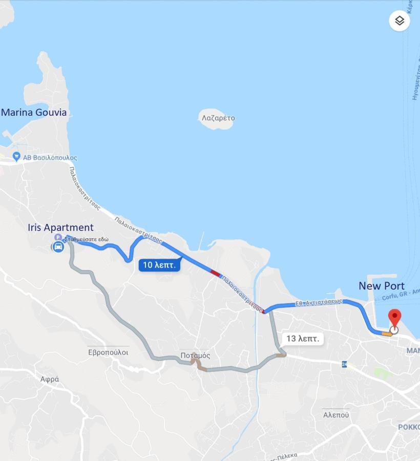 Iris Apartment Near Corfu Town كونتوكالي المظهر الخارجي الصورة